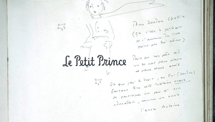 écriture manuscrite, autographe d'Antoine de Saint-Exupéry, dans Le Petit Prince